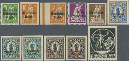 * Deutsches Reich - Inflation: 1920/21. Lot Von 11 Marken Deutsches Reich Auf Bayern Abschied Mit Beso - Lettres & Documents