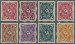 * Deutsches Reich - Inflation: 1921/1922. POSTHORN. Serie Mit 8 Werten In Nicht-verausgabten Farben: J - Brieven En Documenten