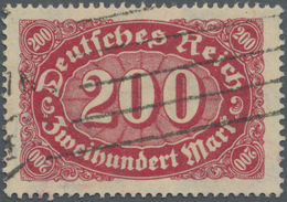 O Deutsches Reich - Inflation: 1923, 200 Mark Queroffset Karminrot Mit Plattenfehler "letztes S Von De - Briefe U. Dokumente