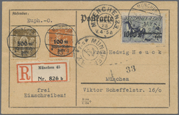 Br Deutsches Reich - Inflation: 1923, Rhein-Ruhr-Hilfe, Vollständiger Satz Auf Portorichtiger Orts-Eins - Storia Postale