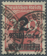 O Deutsches Reich - Inflation: 1923, 2 Mio. M Auf 200 M Mit Liegendem Wasserzeichen, Gestempeltes Prac - Briefe U. Dokumente