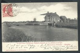 +++ CPA - Environs D'Ostende - GHISTELLES - GISTEL - Le Pont Blanc Fréquenté Par Les Pêcheurs à La Ligne // - Gistel