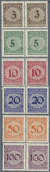 ** Deutsches Reich - Weimar: 1923, Waagerechte Luxuspaare, Mi. 370.- E - Unused Stamps