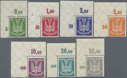 ** Deutsches Reich - Weimar: 1924, 3 Pfg. - 300 Pfg., Perfekt Ungefalteter Und Unsignierter Linker Luxu - Nuovi