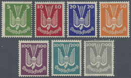 ** Deutsches Reich - Weimar: 1924, Flugpostmarken, Kpl. Satz Ohne Signaturen, 300 Pfg. Zahnmängel, Anse - Unused Stamps