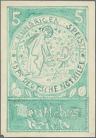 (*) Deutsches Reich - Weimar: 1924, 5 + 15 Pf Nothilfe "Das Leben Der Hl.Elisabeth", Vorlage-Zeichnung D - Unused Stamps