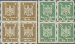 ** Deutsches Reich - Weimar: 1924, Serie Flugpost Luxus-4er-Blocks, Postfrisch. - Neufs