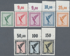 ** Deutsches Reich - Weimar: 1926, Flugpostmarken: 5 Pf Bis 3 M, Komplette Serie Von 8 Postfrischen Wer - Ungebraucht