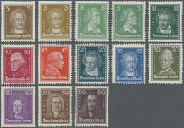 ** Deutsches Reich - Weimar: 1926/1927, Freimarken: Berühmte Deutsche In Prachterhaltung, Echt Und Post - Unused Stamps