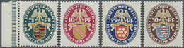 ** Deutsches Reich - Weimar: 1926, Deutsche Nothilfe: Landeswappen, Postfrischer Luxussatz Mit Befund D - Unused Stamps