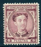 ALFONSO XII , ED. 181 *  , 4 PTS. VIOLETA - Neufs