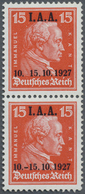 ** Deutsches Reich - Weimar: 1927, 15 Pfg. IAA, Perfekt Zentriertes Postfrisches Paar, Dabei Obere Mark - Neufs