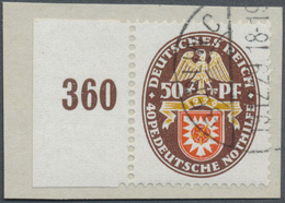 O Deutsches Reich - Weimar: 1929, Luxusstück "50 + 40 Pfg. Deutsche Nothilfe - Landeswappen" Mit Kennz - Ungebraucht