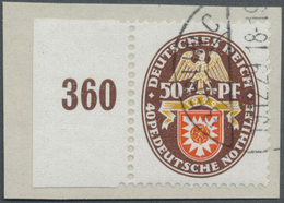 O Deutsches Reich - Weimar: 1929, Luxusstück "50 + 40 Pfg. Deutsche Nothilfe - Landeswappen" Mit Kennz - Neufs