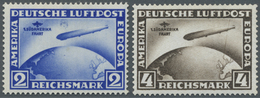 * Deutsches Reich - Weimar: 1930, 2 Und 4 M. Südamerikafahrt, 'Plattenfehlersatz' Mit Plattenfehler „M - Nuovi