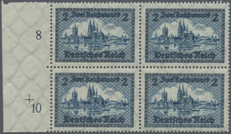**/ Deutsches Reich - Weimar: 1930, "Zwei Reichsmark" (neue Wertbezeichnung) Im Postfrischen Viererblock - Nuovi