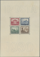 * Deutsches Reich - Weimar: 1930, Blockausgabe IPOSTA Ungebrauchter Block Mit Originalmaßen, Rückseiti - Neufs