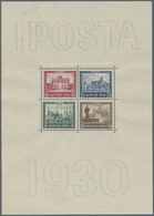 * Deutsches Reich - Weimar: 1930, IPOSTA-Blockausgabe Ungebraucht (Marken Postfrisch), Mi 550.- - Neufs