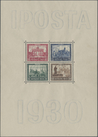 ** Deutsches Reich - Weimar: 1930, IPOSTA - Block, Originalgröße, Postfrisch Marken Teils Gummiauslassu - Ungebraucht