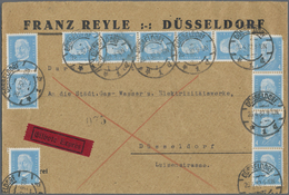 Br Deutsches Reich - Weimar: 1931, 4 Pf Hellgrünlichblau Hindenburg, 12 Stück Als Portogerechte Massen- - Neufs