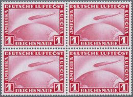 ** Deutsches Reich - Weimar: 1931, Zentrierter Luxus-Satz Im 4er-Block, Gepr. Schlegel BPP, Mi. 440.-€ - Neufs