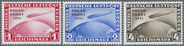 * Deutsches Reich - Weimar: 1931, Polarfahrt 1 M Bis 4 M, Tadelloser Erstfalz, (Mi€900,-). - Neufs