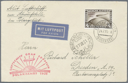 Br Deutsches Reich - Weimar: 1931, 4 M. Polarfahrt - Luxusstück Auf Ausgesucht Schönem Zeppelinsbrief, - Ongebruikt