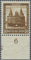 ** Deutsches Reich - Weimar: 1930, 50 Pfg. Nothilfe , Postfrisches Unterrandstück Mit Spiegelverkehrter - Nuovi