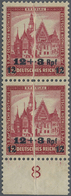 **/* Deutsches Reich - Weimar: 1932, 12+3 Rpf Auf 15+5 Pf Rot Nothilfe, Senkrechtes Paar Vom Unterrand Mi - Nuovi