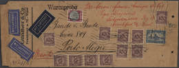 Br Deutsches Reich - 3. Reich: 1933, Luftpost-Warenprobe 450 Gr. Mit 23,65 RM-Frankatur Von "FRANKFURT - Unused Stamps