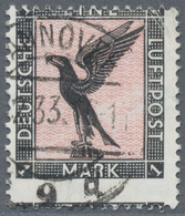O Deutsches Reich - 3. Reich: 1926, 1 M Flugpostmarken: Adler Mit Extremer Verzähnung. - Nuovi