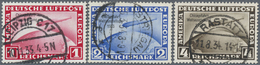 O Deutsches Reich - 3. Reich: 1933, Chicago-Fahrt, Kompletter Satz 1 RM Bis 4 RM, Sauber Rundgestempel - Unused Stamps