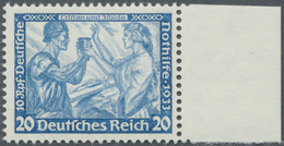 ** Deutsches Reich - 3. Reich: 1933, 20 Pfg. Nothilfe / Oper, Perfekt Zentriertes, Schneeweißes Rechtes - Neufs