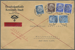 Br Deutsches Reich - 3. Reich: 1934, Eil-Doppelbrief An Die Gräfin Marie Von Oberndorff Nach Wolframsho - Unused Stamps