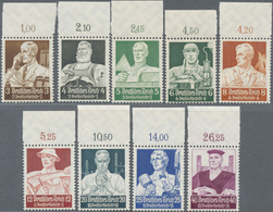 ** Deutsches Reich - 3. Reich: 1934, Serie "Berufsstände", Ungefalteter Luxus-Oberrand-Satz - Neufs