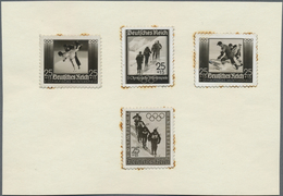 (*) Deutsches Reich - 3. Reich: 1935/39, 25 Pfg. Olympische Winterspiele, 4 Fotoessays Für Die V. Olympi - Nuovi