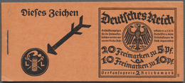 ** Deutsches Reich - Markenheftchen: 1925, MH 2 RM "Neuer Reichsadler", 1. Deckelseite Mit Bleistiftbes - Postzegelboekjes