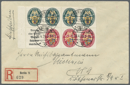 Br Deutsches Reich - Markenheftchenblätter: 1929, Nothilfe H-Blatt Mit Heftchenrand Auf überfrankiertem - Postzegelboekjes