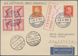 Br Deutsches Reich - Zusammendrucke: 1927, X + 15 Pfg. Kant, Waagerechter Zusammendruck Mit Portogerech - Se-Tenant