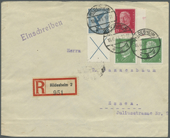 Br Deutsches Reich - Zusammendrucke: 1930, Flugpost 20 + X, Senkr. Zusammendruck Mit 2 X 5 Und 15 Pf. R - Se-Tenant