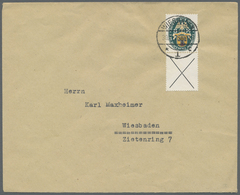 Br Deutsches Reich - Zusammendrucke: 1928, Nothilfe 8 Pf Mit Senkrecht Anhängenden Andreaskreuz Auf Ums - Zusammendrucke