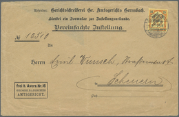 Br Deutsches Reich - Dienstmarken: 1905, 25 Pf Zähldienstmarke, EF Auf Vorgedruckter Zustellurkunde Vom - Dienstmarken