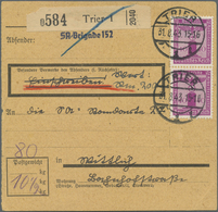 Br Deutsches Reich - Dienstmarken: 1938, 40 Pf Mittelviolett, EF Auf Kompl. Päckchenadresse Von Der NSD - Service