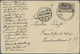Br Deutsches Reich - Lokalausgaben 1918/23: KASSEL (OPD): 1923, Gebührenzettel Mit Deutscher Schrift "F - Storia Postale