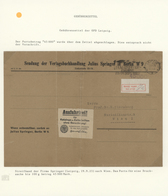 Br Deutsches Reich - Lokalausgaben 1918/23: LEIPZIG (OPD-BEZIRK): 1923, Gebührenzettel Aus Der Oberen, - Lettres & Documents