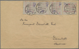 Br Deutsches Reich - Lokalausgaben 1918/23: OBERRAMSTADT: 1923, Gebührenzettel Mit Rotem Einnahm-Nachwe - Storia Postale