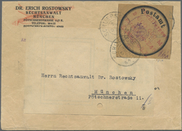 Br Deutsches Reich - Lokalausgaben 1918/23: SCHLIERSEE: 1923, Postsackverschlußzettel Mit Eindruck "K.B - Covers & Documents