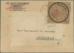 Br Deutsches Reich - Lokalausgaben 1918/23: SCHLIERSEE: 1923, Postsackverschlußzettel Mit Eindruck "K.B - Storia Postale