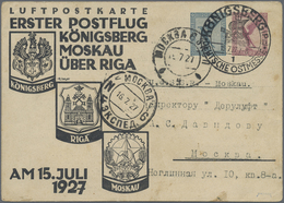 GA Deutsches Reich - Privatganzsachen: 1927, 20 Pf Neben 15 Pf Steinadler, Illustrierte Sonderkarte ERS - Autres & Non Classés