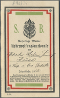 Deutsches Reich - Besonderheiten:  1912/1916: Kaiserliche Marine Überweisungsnationale Jahresklasse - Other & Unclassified